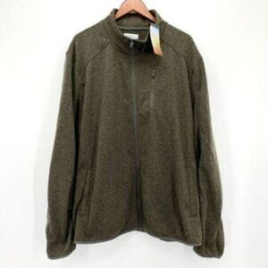 Ocean + Coast Sweater Fleece Zip Up Jacket New